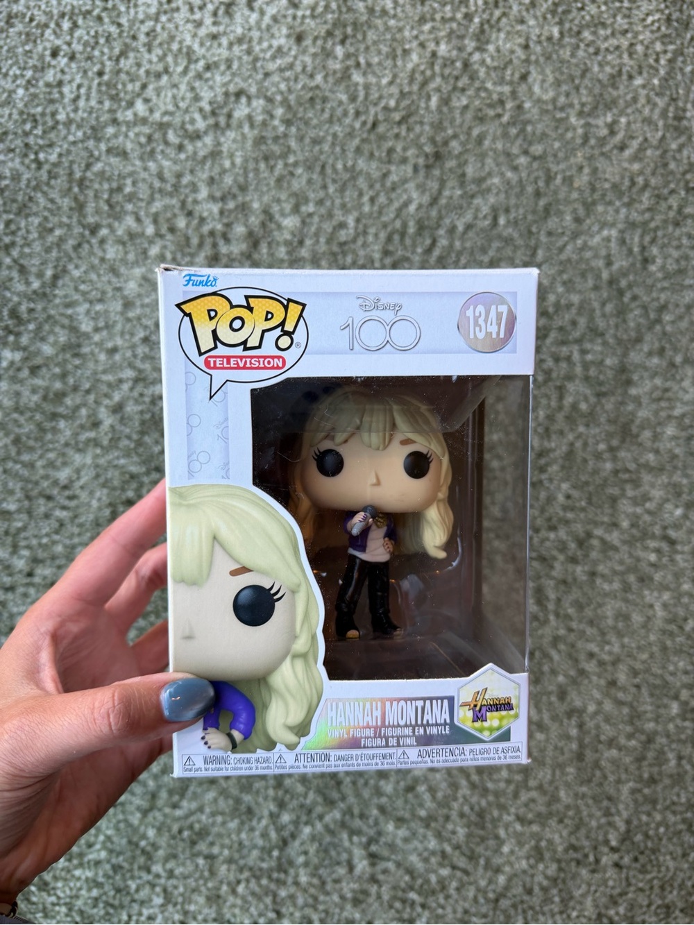 Funko Hannah Montana Blonde Pop! Figure with Purple Outfit